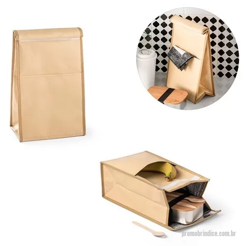 Bolsa térmica personalizada - Bolsa Térmica Fechamento em Velcro