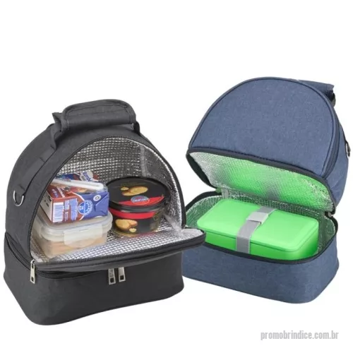 Bolsa térmica personalizada - Bolsa Térmica Dupla 9L -  24 x 22 x 14,5 cm