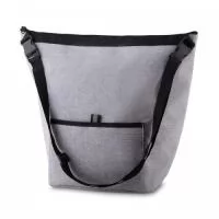 Bolsa Térmica. Capacidade 10 litros Bolso frontal. Alça de ombro regulável. Tecido nylon e e poliéster. Gravação no bolso frontal.