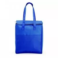 Bolsa térmica em TNT 9 litros com bolso frontal.