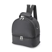 Bolsa Térmica Dupla 7 Litros – Versatilidade e Praticidade  Confeccionada em nylon resistente, esta bolsa térmica dupla possui dois compartimentos térmicos isolados para manter seus alimentos frescos por mais tempo. Conta com bolso traseiro com zíper para itens extras, além de alça de mão e alça para as costas, oferecendo conforto e facilidade no transporte. Ideal para quem precisa de organização e funcionalidade no dia a dia.  Especificações:  Altura: 26 cm  Largura: 23 cm  Profundidade: 12 cm  Área para gravação: 8 cm x 14 cm  Peso aproximado: 299 g