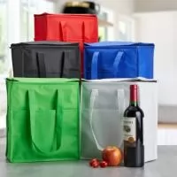 Descrição: Bolsa térmica em TNT 13 litros com bolso frontal  Altura :  27 cm  Largura :  24,5 cm  Profundidade :  13 cm