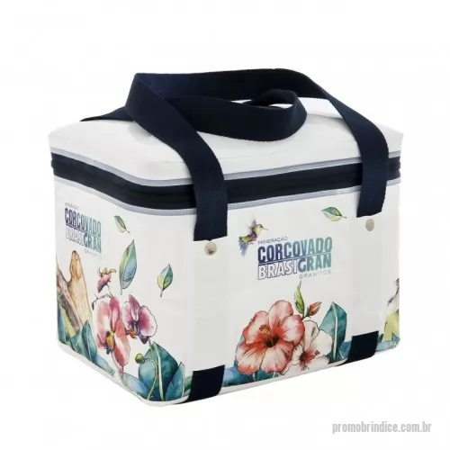 Bolsa termica pvc personalizada - BOLSA TERMICA COM ALÇA DE MÃO 11 LITROS - 27X20X21CM - BOLSA TERMICA PVC
