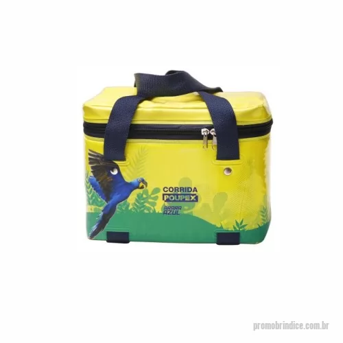Bolsa termica pvc personalizada - Bolsa térmica 6,9 litros no PVC -  zíper, cursor, espuma térmica, alça, rebite, medindo 24x18x16 personalizado