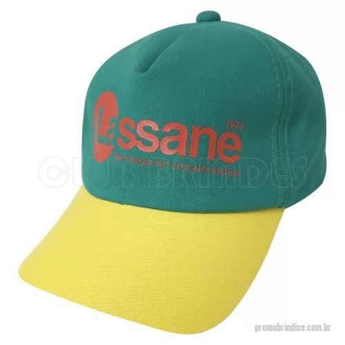 Boné personalizado - Boné Americano em brim com regulador em fivela de metal. Disponível em várias cores. Gravação da logomarca em 1 cor já incluso.