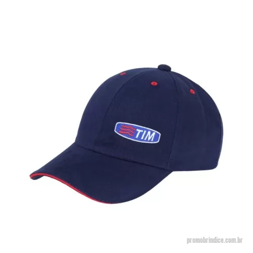 Boné personalizado - Boné modelo 6 Gomos, Aba Sanduiche, personalização em bordado