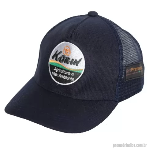 Boné personalizado - Boné modelo americano tecido brim com entretela de memoria e tela reulador plástico logotipo Silkscreen ou bordado