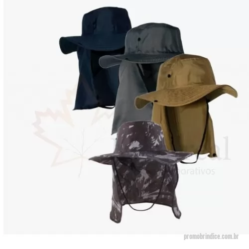Boné personalizado - Chapéu Australiano com saia de proteção confeccionado em Brim de alta densidade, podendo ser gravado em silk ou bordado.