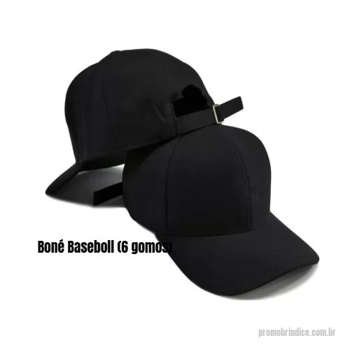 Boné personalizado - FICHA TÉCNICA - BONÉ PROMOCIONAL Produto: Boné  Modelo: Baseball ou Americano Tecido principal: Brim  Composição: 100%algodão  Revestimento frontal: Entretela de memória ou algodão. Aba: Curva com enchimento em plástico (PE) OBS: Ilhós Bordado e aba com 6 costuras botão superior: Revestido no mesmo tecido Regulador: Plástico, Velcro e arreata e fivela. Personalização Processos: Silk, Silk Emborrachado, Aplique e Bordado. 