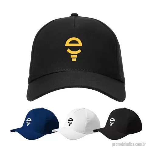 Boné personalizado - Boné Americano em poliéster com design moderno e aba curva, ideal para uso diário, esportes e eventos promocionais. Ajuste personalizado com regulador plástico, garantindo conforto e praticidade. Tamanho único com opção de personalização via DTF, perfeito para branding e campanhas publicitárias.  Características e Especificações: • Material: Poliéster resistente; • Aba curva para proteção e estilo; • Regulador plástico ajustável na parte traseira; • Painéis com costura pespontada para durabilidade; • Tamanho único que se adapta a diferentes medidas; • Personalização em DTF para alta qualidade e cores vivas.  Importante: As imagens exibidas neste site são meramente ilustrativas e podem apresentar variações de intensidade em relação ao produto real. Cada embalagem contém apenas 1 (um) produto conforme descrição.