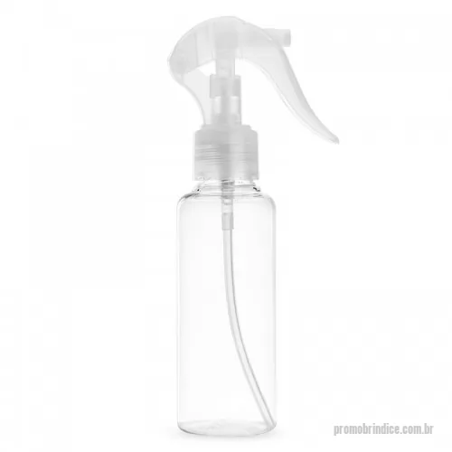 Borrifador personalizado - Borrifador plástico de 100 ml, frasco produzido em polietileno e borrifador rosqueável com trava de segurança.