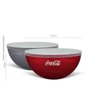 Capacidade 240ml. Petisqueira em formato de bola de futebol com tampa, feito em Plástico Premium (PP),  atóxico, resistente, acabamento impecável, pode ser levado ao microondas e máquina de lavar louça.