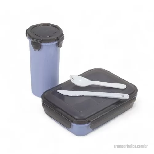 Brindes em Geral personalizados - Marmita Personalizada com Copo Salada