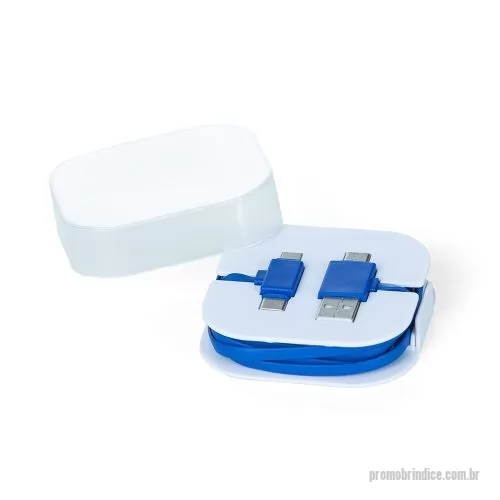 Cabo USB personalizado - Cabo 4 em 1 com Case Suporte 