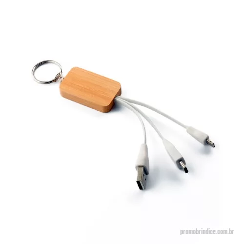 Cabo USB personalizado - Chaveiro com Carregador Usb Personalizado