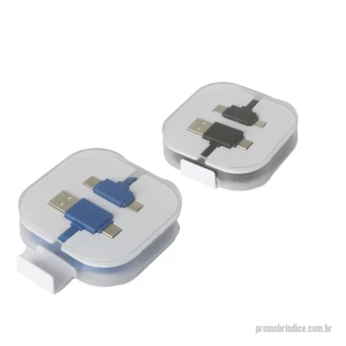Cabo USB personalizado - Cabo USB com Suporte para Celular Personalizado