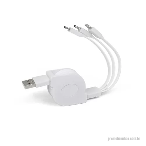 Cabo USB personalizado - Cabo Retrátil Personalizado
