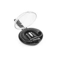 Conjunto composto por cabo espiral multifunções 6 em 1 super-rápido e diferentes adaptadores. Devido ao seu formato, é a solução ideal para usar no carro, evitando que o cabo fique preso ou enrolado. A caixa de transporte permite guardar o cabo e os adaptadores de forma segura e organizada.Material: PC, PP, TPE e alumínio Cabo: USB-C / USB-C super-rápido (60W) Adaptadores: USB-C / USB-A (10W); USB-C / micro USB (10W); USB-C / Lightning (10W) Funcionalidades: transferência de dados (480 mbps) Fornecimento: caixa presente branca Dimensões: Cabo: 13 x 150 mm | Cabo esticado: 3 x 750 mm | Caixa: 65 x 70 x 25 mm