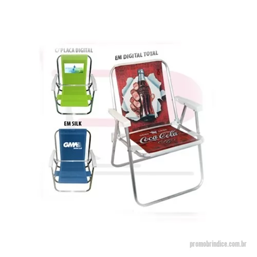 Cadeira de praia personalizada - Cadeira Praia Alta 1 Posição