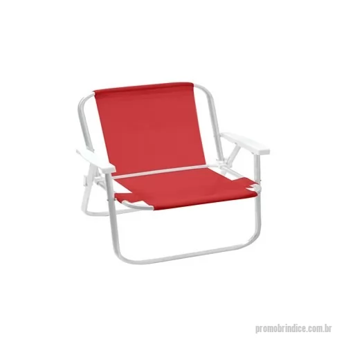 Cadeira de praia personalizada -  Cadeira alta com estrutura em tubo industrial de alumínio “3/4”, tela sannet de nylon revestido com PVC. Impressão em Silk Screen de alta qualidade. Peso máximo suportável: 90kg