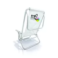 Cadeira de Praia modelo Preguiçosa confeccionada em tubo de alumínio 7/8. Suporta aproximadamente 100kg. Disponível em várias cores. Gravação da logomarca em 1 cor já incluso.