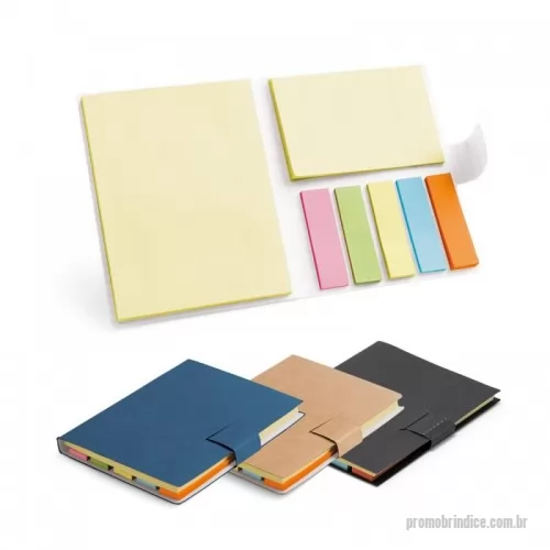 Caderneta personalizada - Caderno/ Caderneta tipo bloco de anotações com 7 blocos adesivados: 25 folhas cada. 80 x 105 x 9 mm
