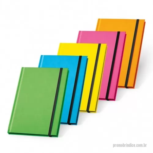 Caderneta personalizada - Caderno capa dura. PU fluorescente. 96 folhas pautadas. 14 x 20 cm Peso aproximado: 280g  