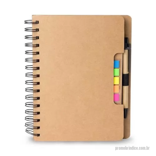 Caderneta personalizada - Organize-se de forma sustentável com nossa caderneta ecológica com autoadesivos e caneta, perfeita para anotações rápidas e lembretes importantes.