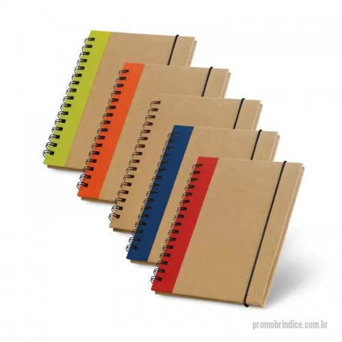 Caderno Capa Dura personalizado - Caderno A6 em cartão com capa dura e 60 folhas não pautadas de papel reciclado. 105 x 145 mm