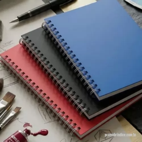 Caderno Capa Dura personalizado - Caderno premium - Formato medio 17x24cm - 98 folhas - offset 75 gramas