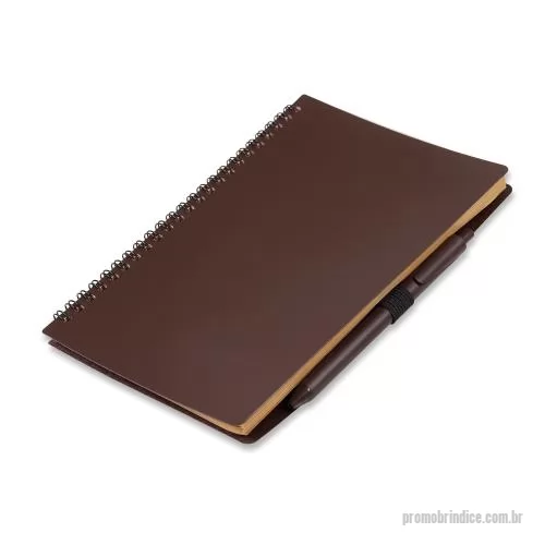 Caderno ecológico personalizado - Caderno Ecológico com Caneta