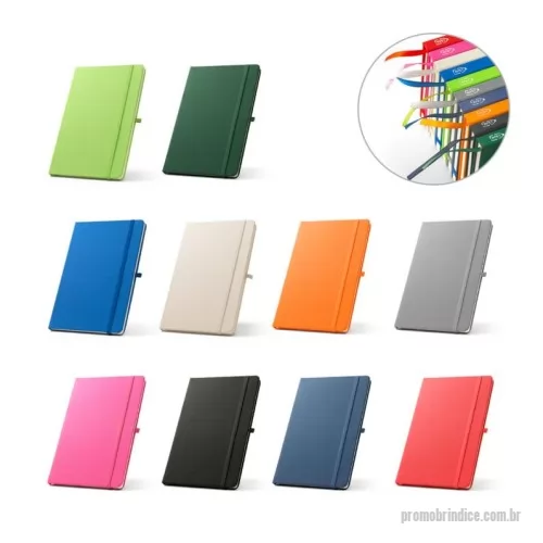 Caderno ecológico personalizado - 93297 ANNE. Caderno A5 de capa dura em poliéster 100% reciclado (100% rPET) com cantos redondos e folhas pautadas Caderno A5 de capa dura em poliéster 100% reciclado (100% rPET) com cantos redondos. Contém 80 folhas pautadas em papel cor de marfim reciclado, fita separadora, suporte para esferográfica (não inclusa) e elástico para fecho do caderno. Na parte inferior da lombada, tem impresso em branco o símbolo do rPET. 143 x 211 mm