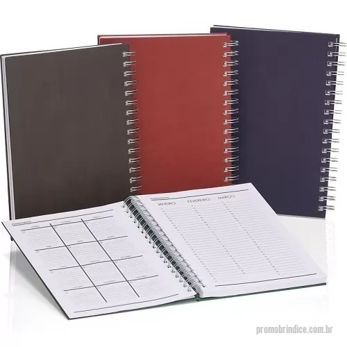 Caderno personalizado - Caderno capa dura. São 96 folhas, 192 páginas com 8 páginas iniciais padrão sendo dados pessoais, calendário, planejamento anual e trimestral.