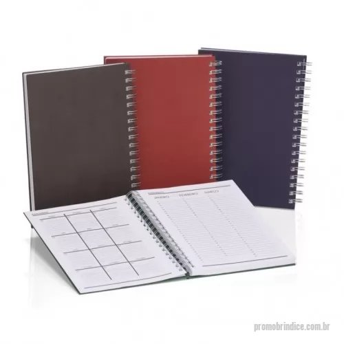 Caderno personalizado - Caderno capa dura. São 96 folhas, 192 páginas com 8 páginas iniciais padrão sendo dados pessoais, calendário, planejamento anual e trimestral