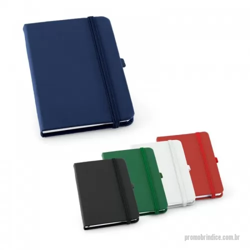 Caderno personalizado - Caderno A6 com capa dura em c. sintético e 80 folhas pautadas. 90 x 140 mm