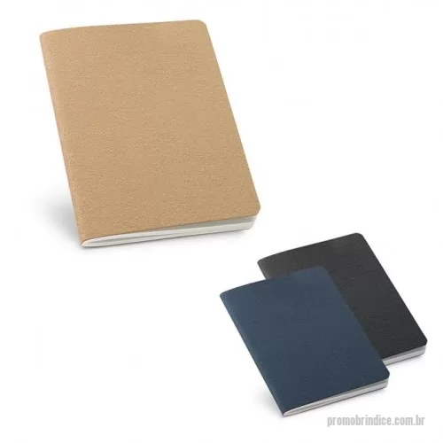 Caderno personalizado - Caderno B7 com 30 folhas não pautadas de papel reciclado e capa em cartão. 93 x 125 mm