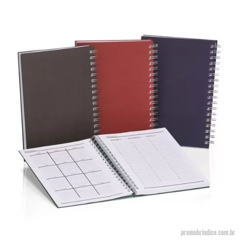 Caderno personalizado - Caderno capa dura. São 96 folhas, 192 páginas com 8 páginas iniciais padrão sendo dados pessoais, calendário, planejamento anual e trimestral.