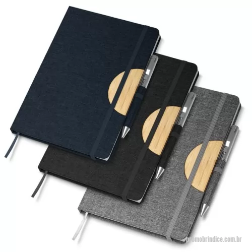 Caderno personalizado - Caderno de Anotações c/ Fechamento com elástico Personalizado