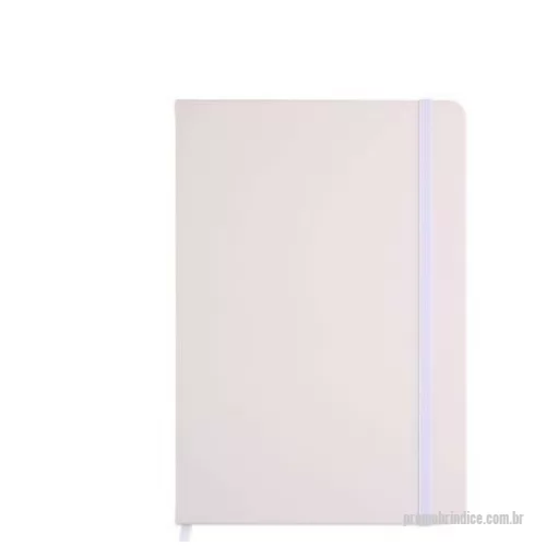 Caderno personalizado - Bloco de anotações A5 pautado, 80 folhas, elástico e capa rígida.