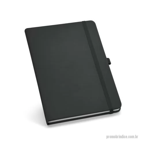 Caderno personalizado - Caderno B6 de capa dura em c. sintético com 160 páginas lisas.
