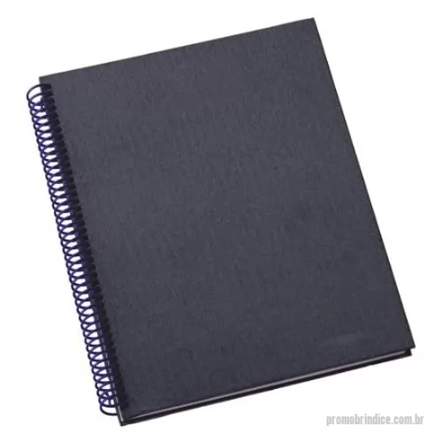 Caderno personalizado - caderno comercial, capa em peralux, 100 folas