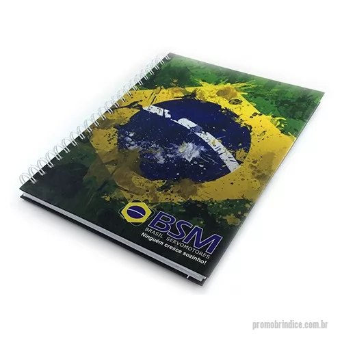 Caderno personalizado - Fabricação própria, cadernos personalizados do seu jeito.Tamanhos 15x21,18x25 e 21x28 cm. Capa impressa em 4 cores, miolo com 96 folhas personalizadas  em uma cor (frente e verso iguais) e dados pessoais e calendário, podem acompanhar lâminas de publicidade. Fechamento em wire-o silver, preto ou branco (consultar outras cores).