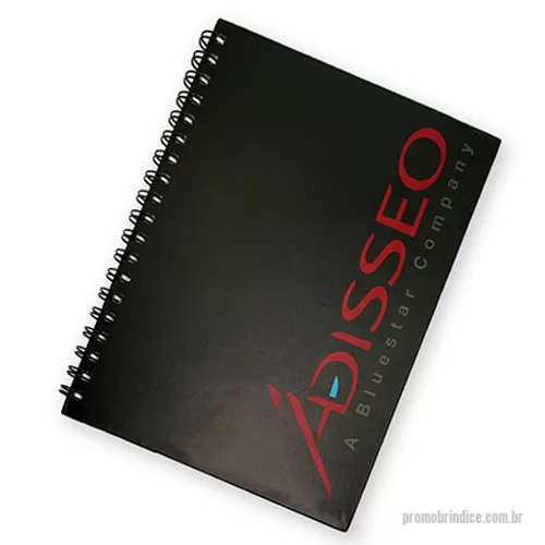 Caderno personalizado - Fabricação própria, cadernos personalizados do seu jeito.Tamanhos 15x21,18x25 e 21x28 cm. Capa impressa em 4 cores, miolo com 96 folhas personalizadas em uma cor (frente e verso iguais) e dados pessoais e calendário, podem acompanhar lâminas de publicidade. Fechamento em wire-o silver, preto ou branco (consultar outras cores). 