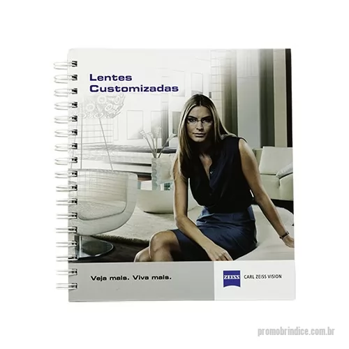 Caderno personalizado - Caderno - Formato 205x230mm - Capa em Offset 4 cores  - quantidade mínima 100 pçs