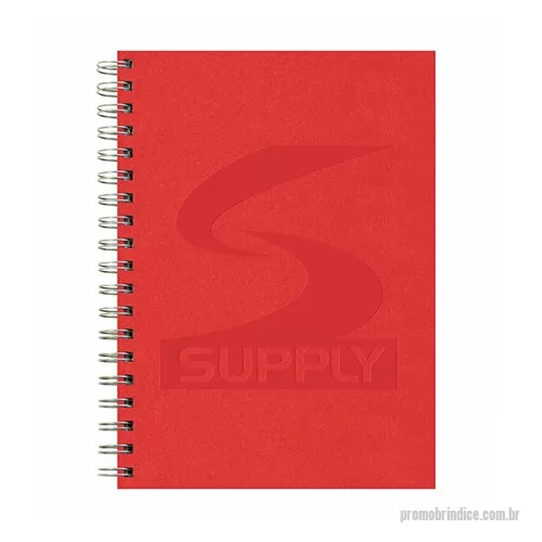 Caderno personalizado - Caderno em Percalux - formato 180x250mm - gravação baixo relêvo - quantidade mínima de 100 cadernos