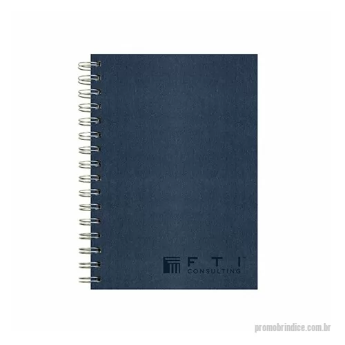 Caderno personalizado - Caderno em Percalux - formato 150x210mm - gravação baixo relêvo - quantidade mínima de 100 cadernos