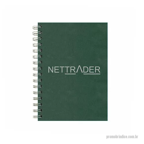 Caderno personalizado - Caderno em Percalux - formato 150x210mm - gravação hotstamp - quantidade mínima de 100 cadernos