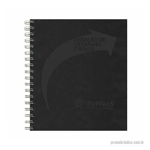 Caderno personalizado - Caderno em Percalux - formato 205x230mm - gravação baixo relêvo - quantidade mínima de 100 cadernos
