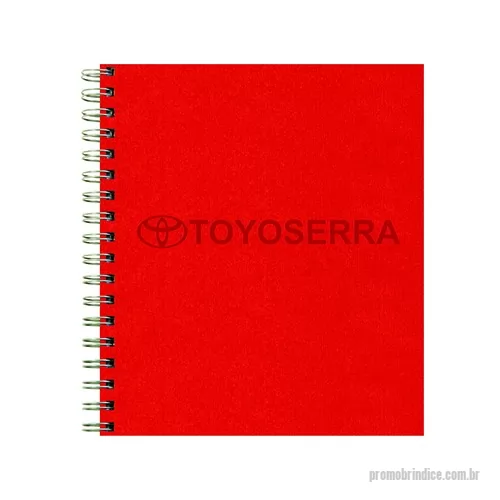 Caderno personalizado - Caderno em Percalux - formato 205x230mm - gravação baixo relêvo - quantidade mínima de 100 cadernos