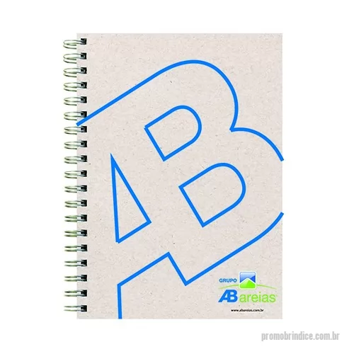 Caderno personalizado - Caderno - formato 180x250 mm - capa em offset 4 cores em papel reciclato - quantidade mínima de 100 pçs